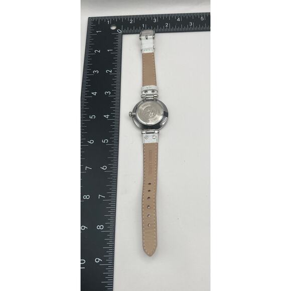 Anne Klein Sherbet Colored Women's Watch 34mm WR 100 Feet - New Battery Leather - Picture 6 of 7